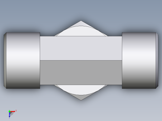卡套式工业通用硬管接头EO_Assembled_adjustable_standpipe_branch_tee_EVT14SMOMD71俯视缩略图