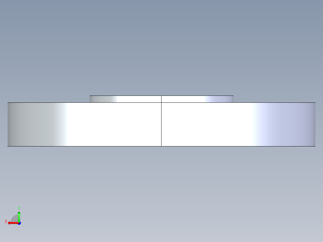 CPVC管件25-Sch80_Blind Flange_9853-015_1.5in后视图
