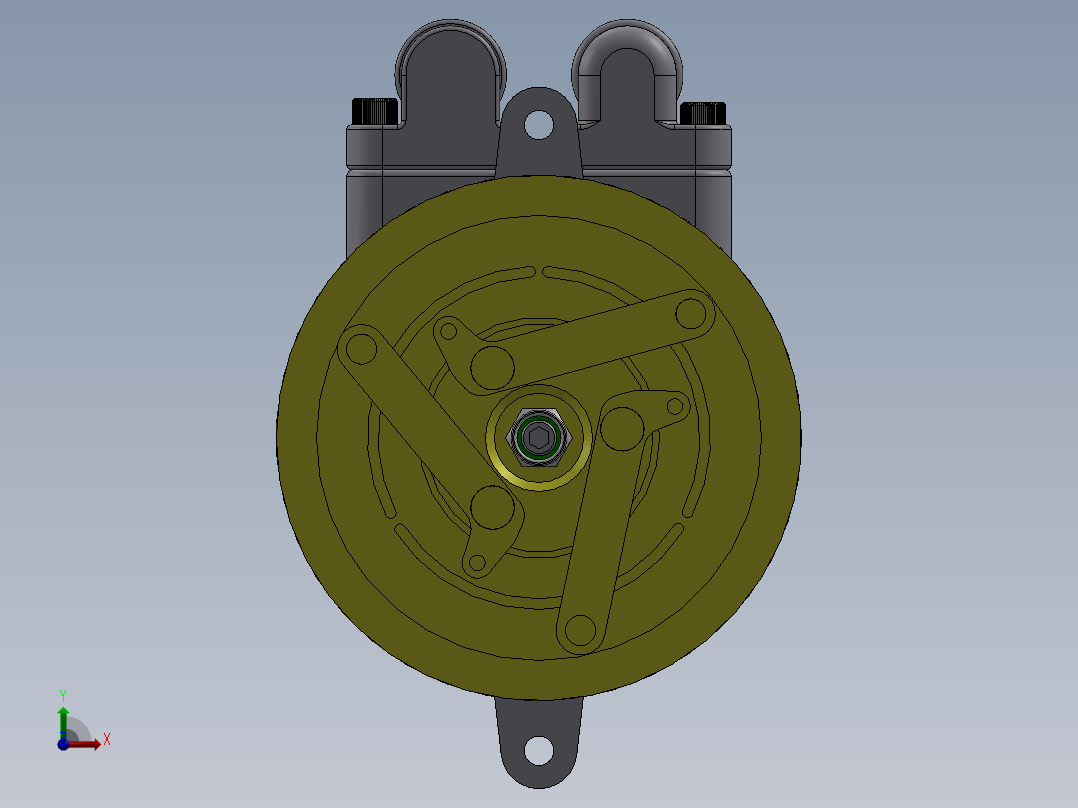 汽车空调压缩机--3--sw前视图