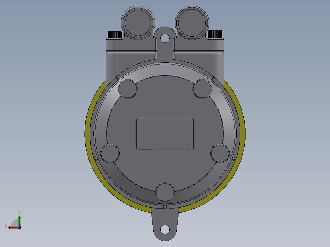 汽车空调压缩机--3--sw后视图