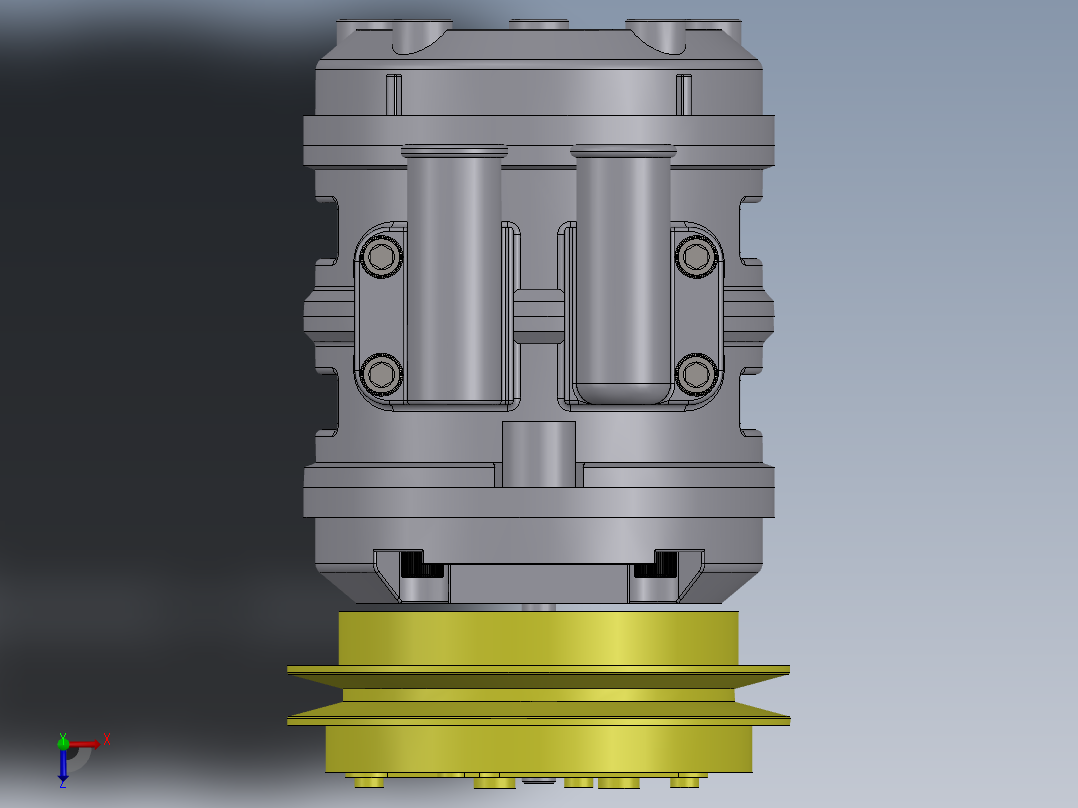 汽车空调压缩机--3--sw俯视图
