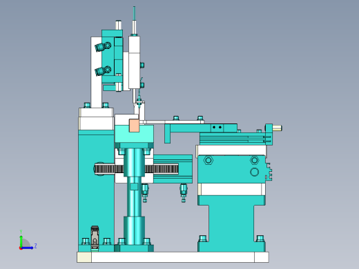 凹点判别选向机构左视缩略图