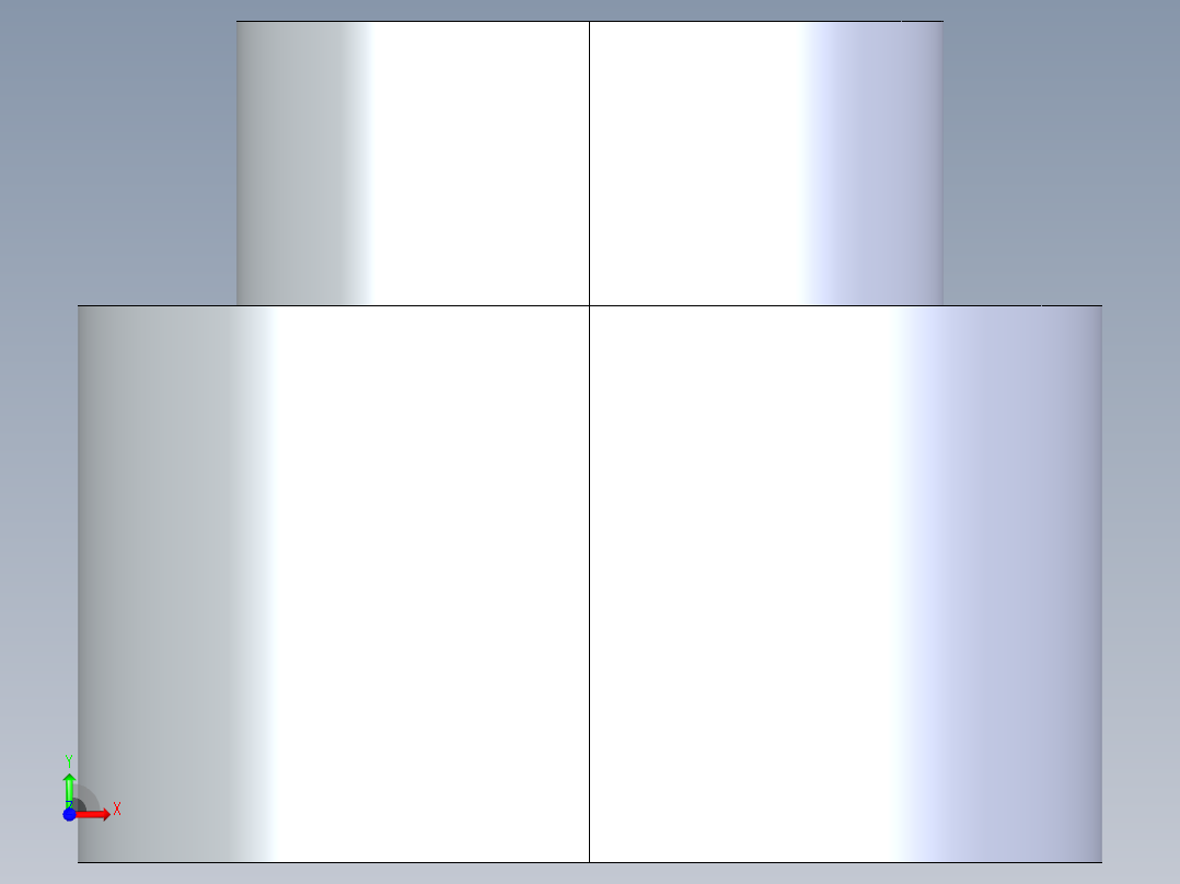 CPVC管件11-Sch80_ReducerCoupling_SxS_9829-338_3in x 2in前视图