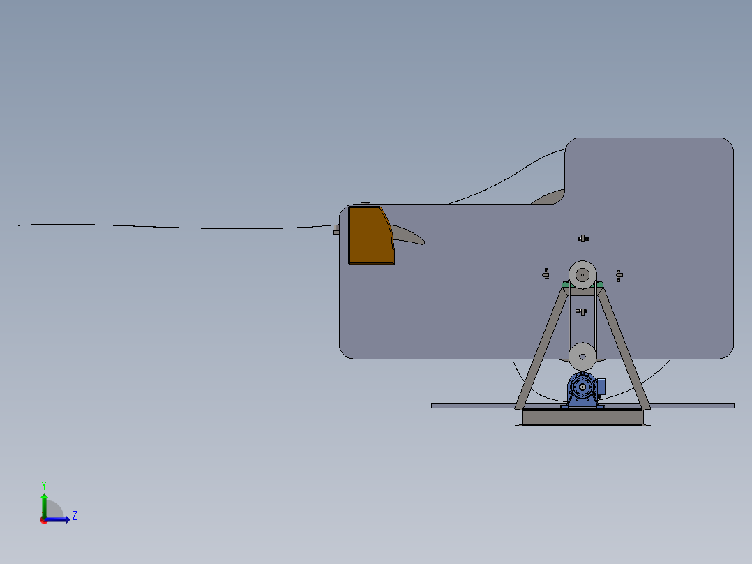 冲床送料收料机构左视图
