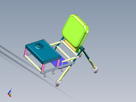 Q182-多功能婴儿餐桌椅的设计【三维SolidWorks】