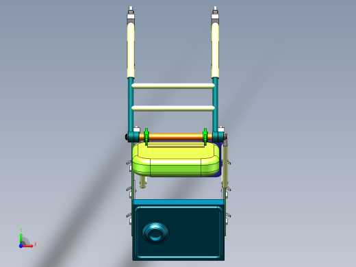 Q182-多功能婴儿餐桌椅的设计【三维SolidWorks】前视缩略图