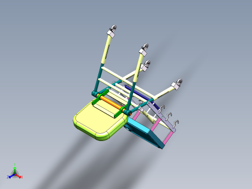Q182-多功能婴儿餐桌椅的设计【三维SolidWorks】正等轴测缩略图