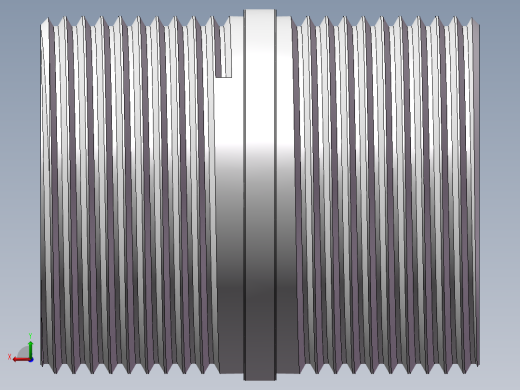 对丝-圆边等径 DN32后视缩略图
