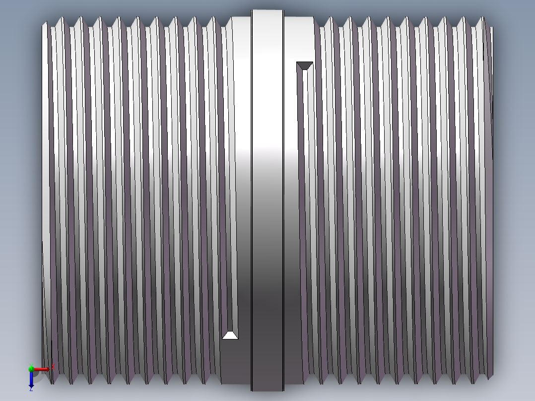 对丝-圆边等径 DN32俯视图