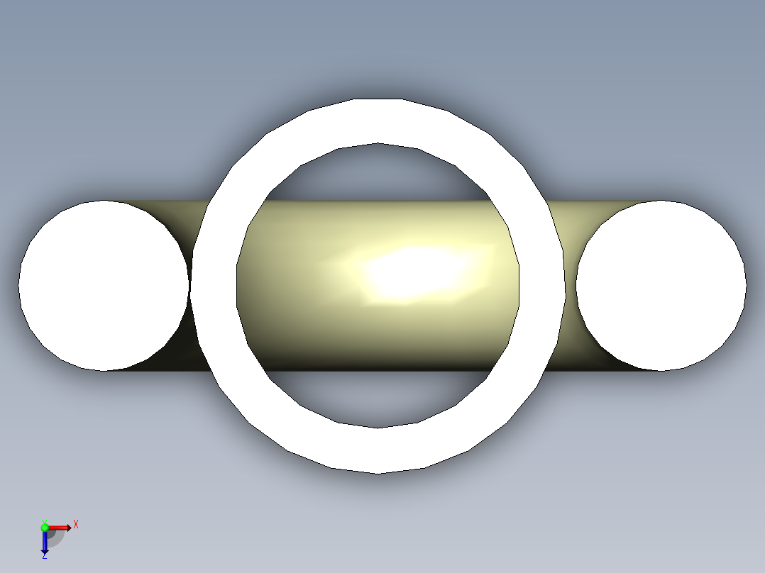 直线圈嵌件俯视图