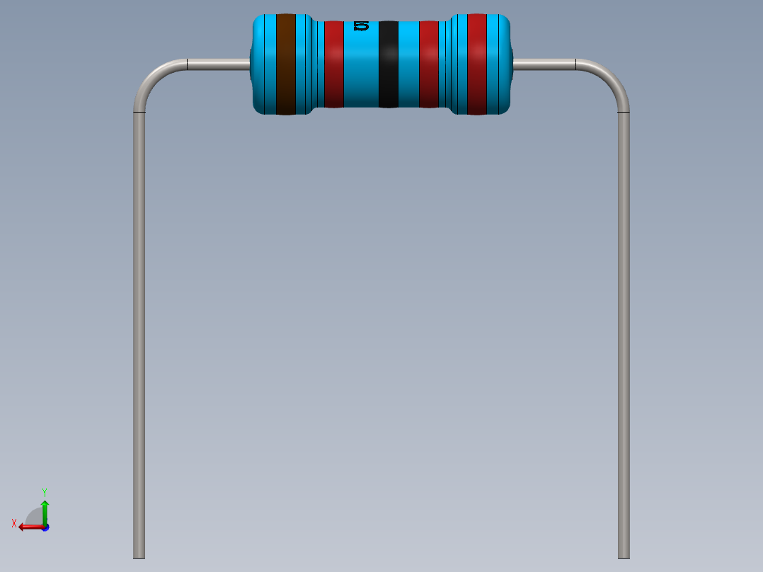 电容器 二极管 电阻器-Resistor 22K Ohm 1 Watt后视图