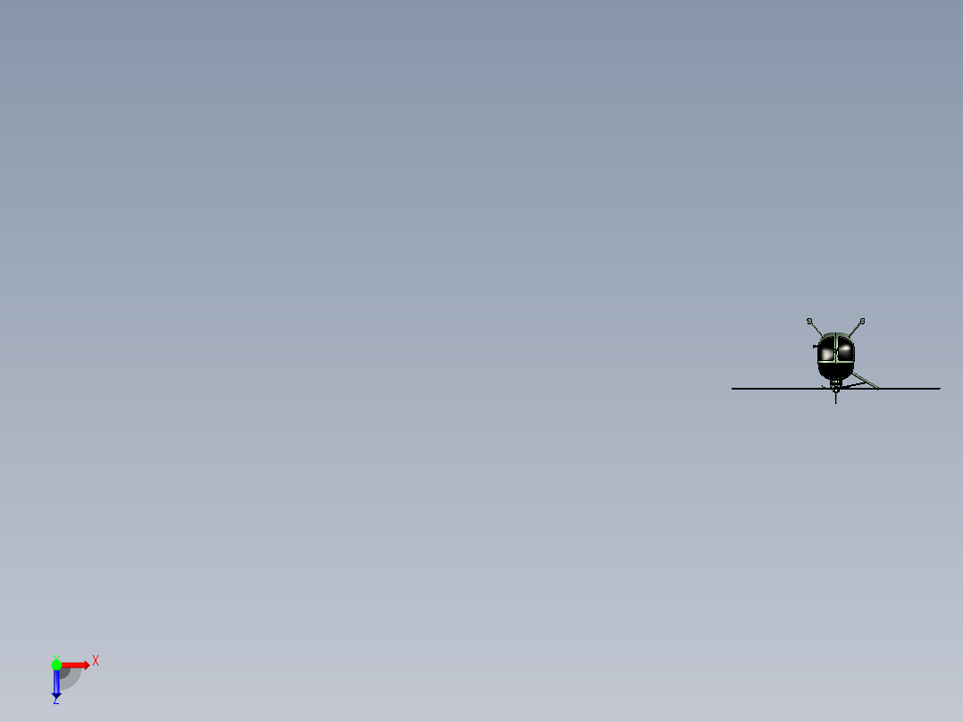 OH-6A直升机简易模型俯视图