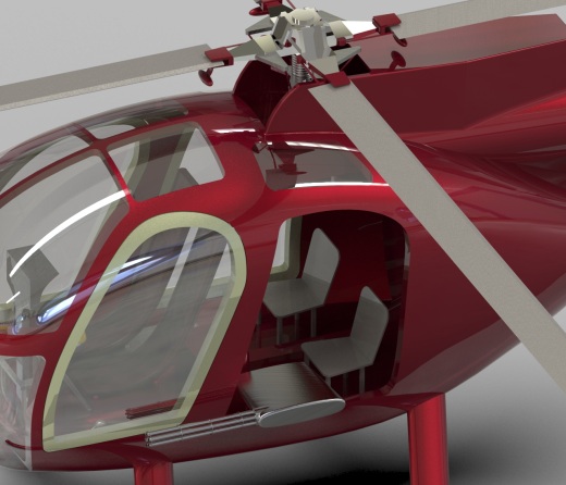 OH-6A直升机简易模型缩略图