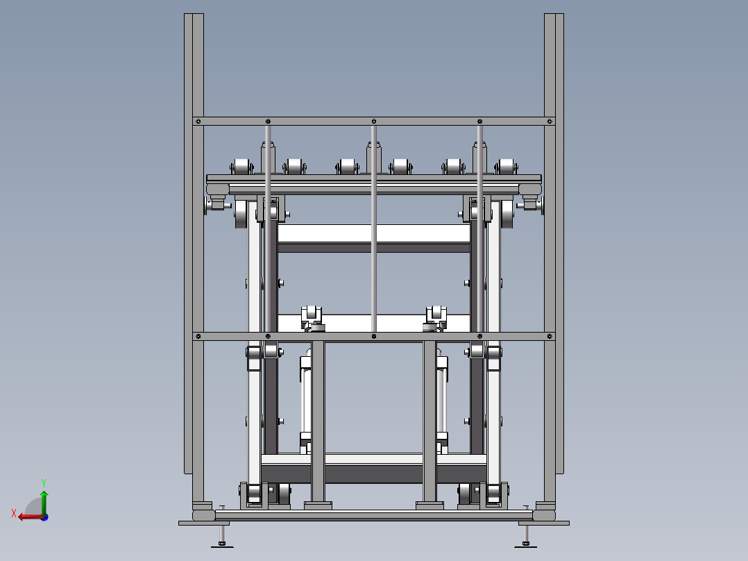 缸体毛坯升降机（液压升降机）后视图