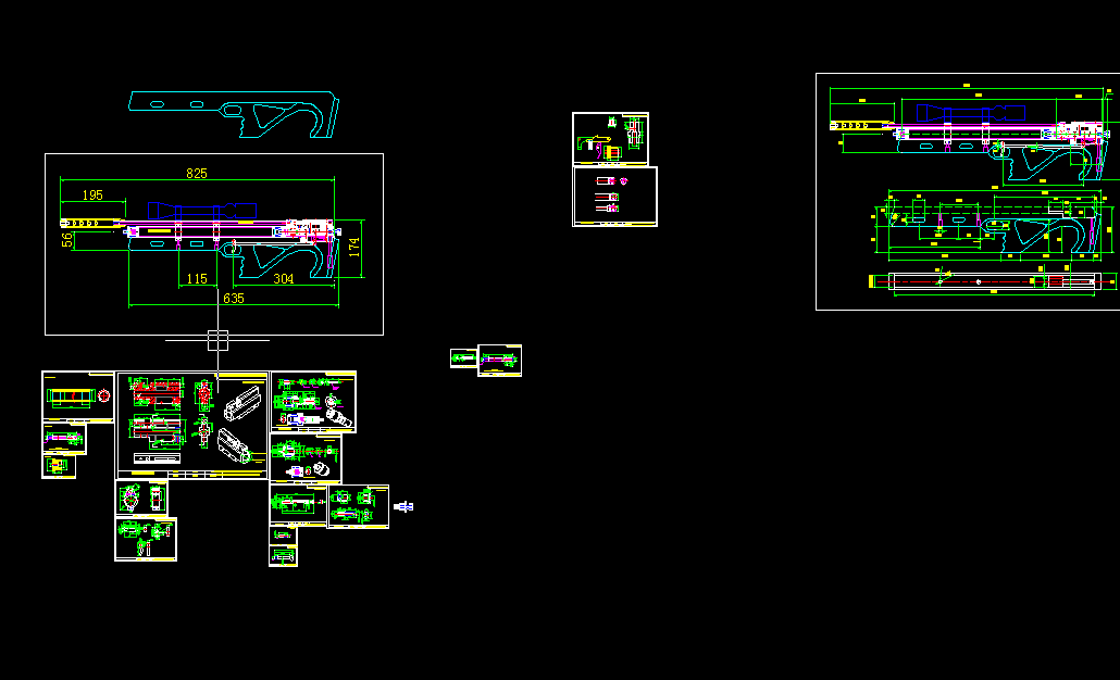 中握B50气枪（加工图纸）（精品全套CAD详细图）