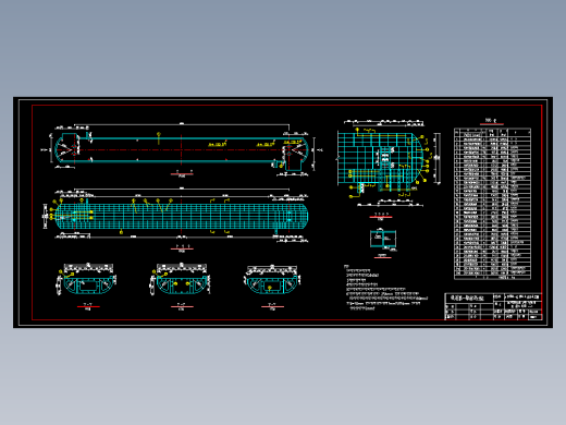 钢结构过街天桥的图纸