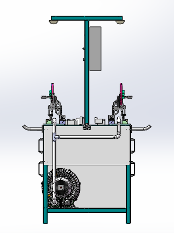 双面胶贴敷机（sw18可编辑+cad）