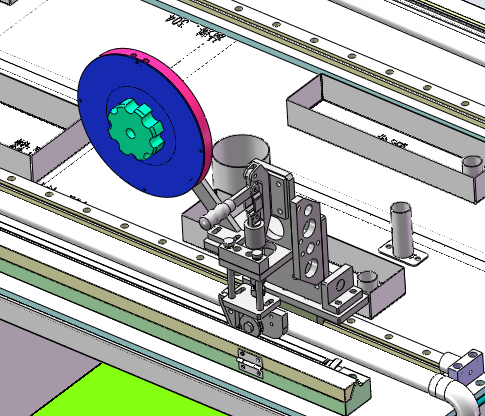 双面胶贴敷机（sw18可编辑+cad）