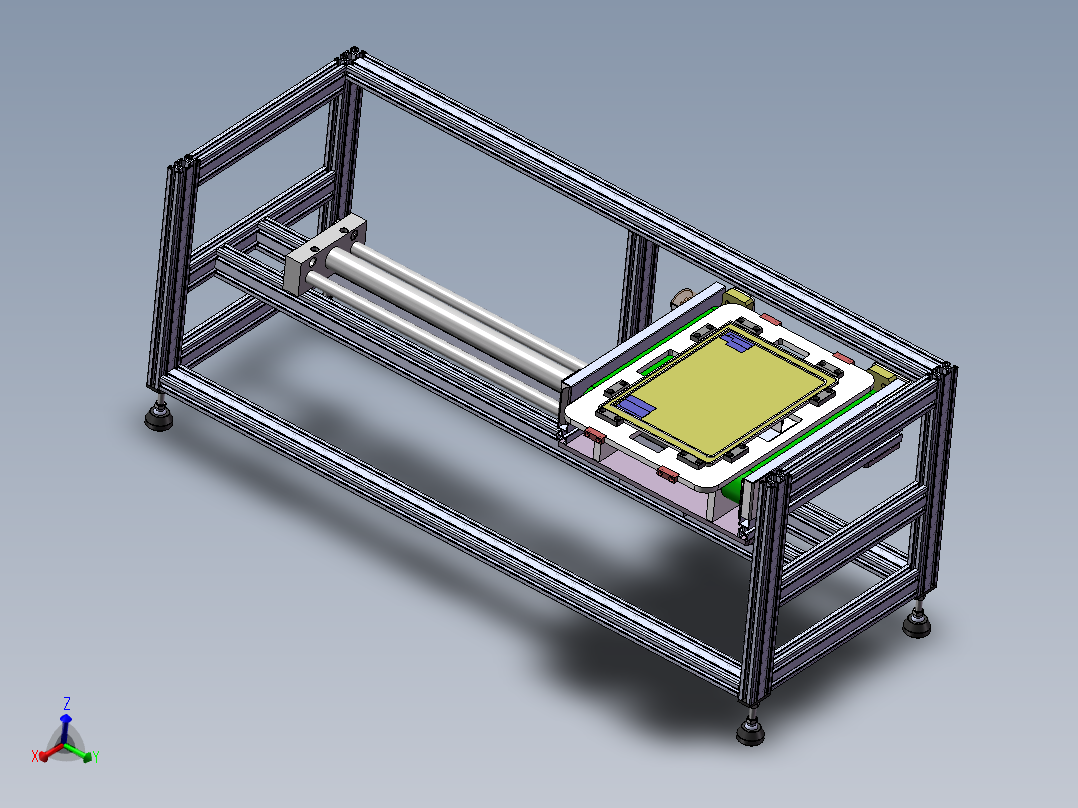 移载传送机sw18可编辑主视图
