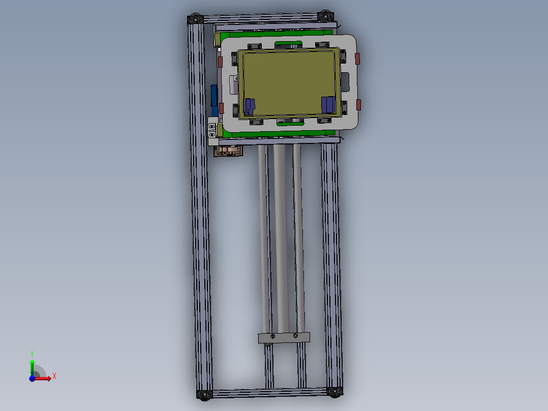 移载传送机sw18可编辑前视图