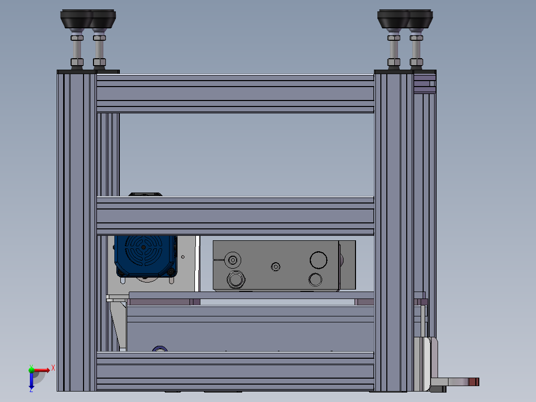 移载传送机sw18可编辑俯视图