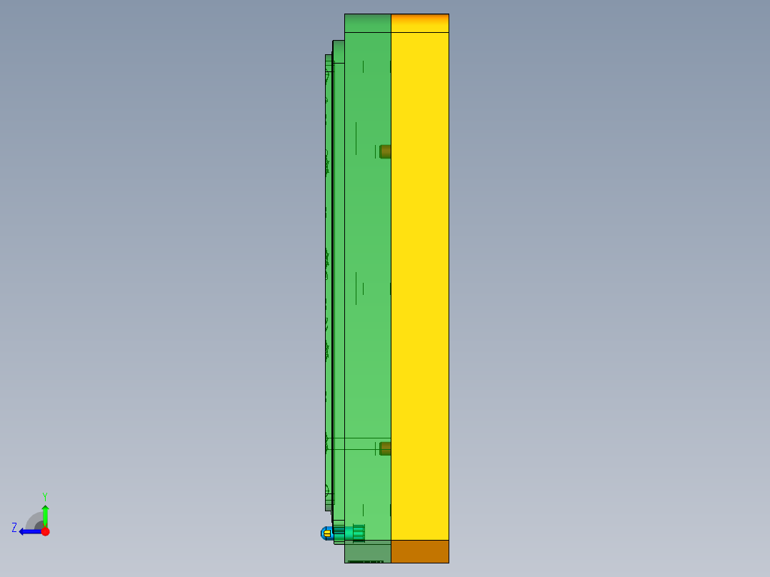 JG1-A-笔记本CNC工装夹具三维模型CNC3铣LOGO锻造版-210201右视图