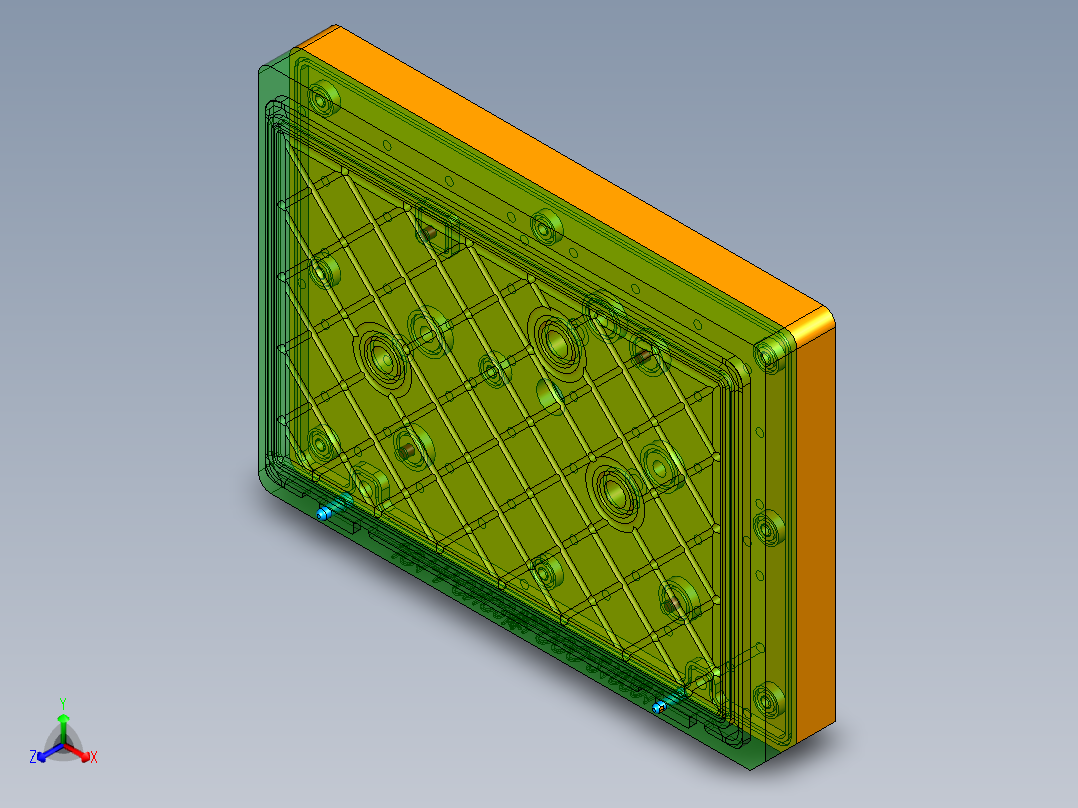 JG1-A-笔记本CNC工装夹具三维模型CNC3铣LOGO锻造版-210201正等轴测图