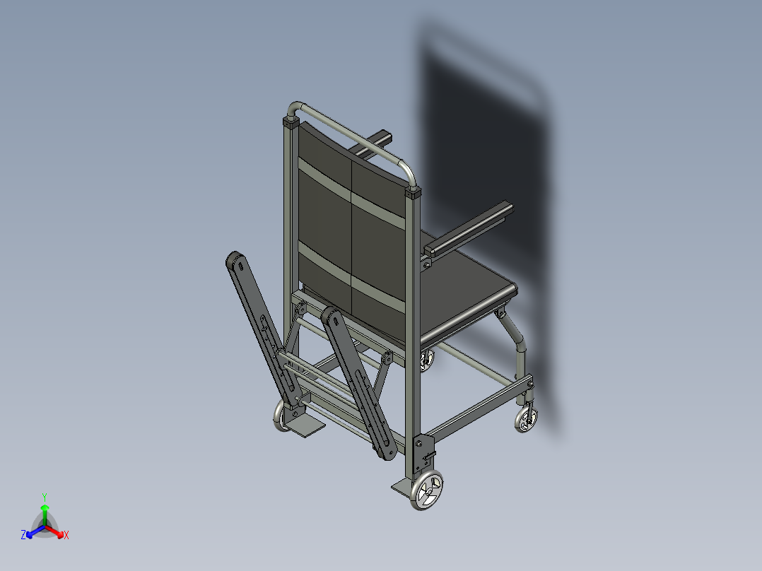 A3003403-楼梯轮椅主视图