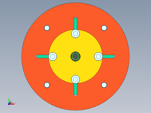 电动 气动自定心四爪卡盘前视缩略图
