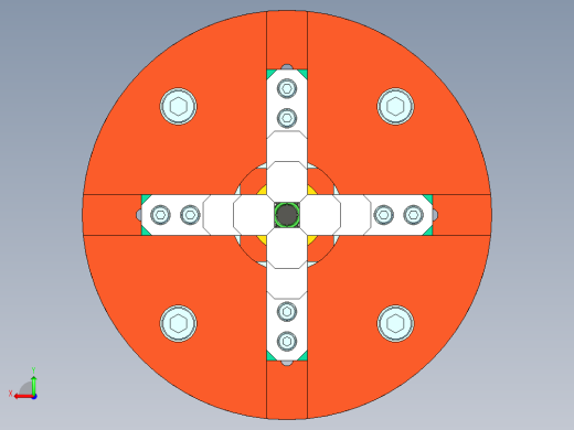 电动 气动自定心四爪卡盘后视缩略图