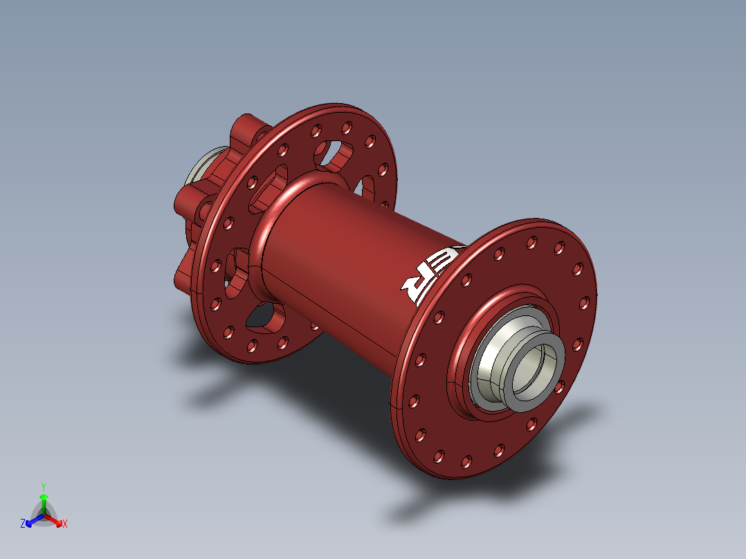 A0002504-KOOZER XM490 PRO 山地车增压器 15x110正等轴测图