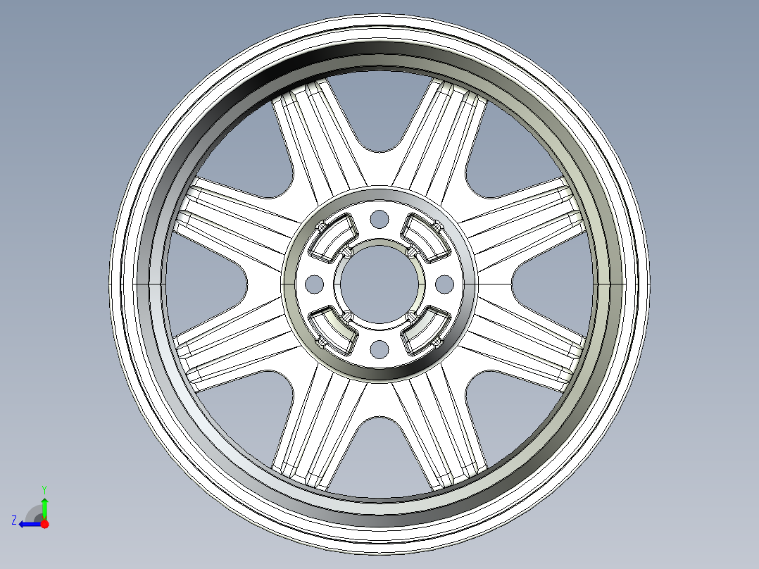 轮毂、轮胎(72)右视图