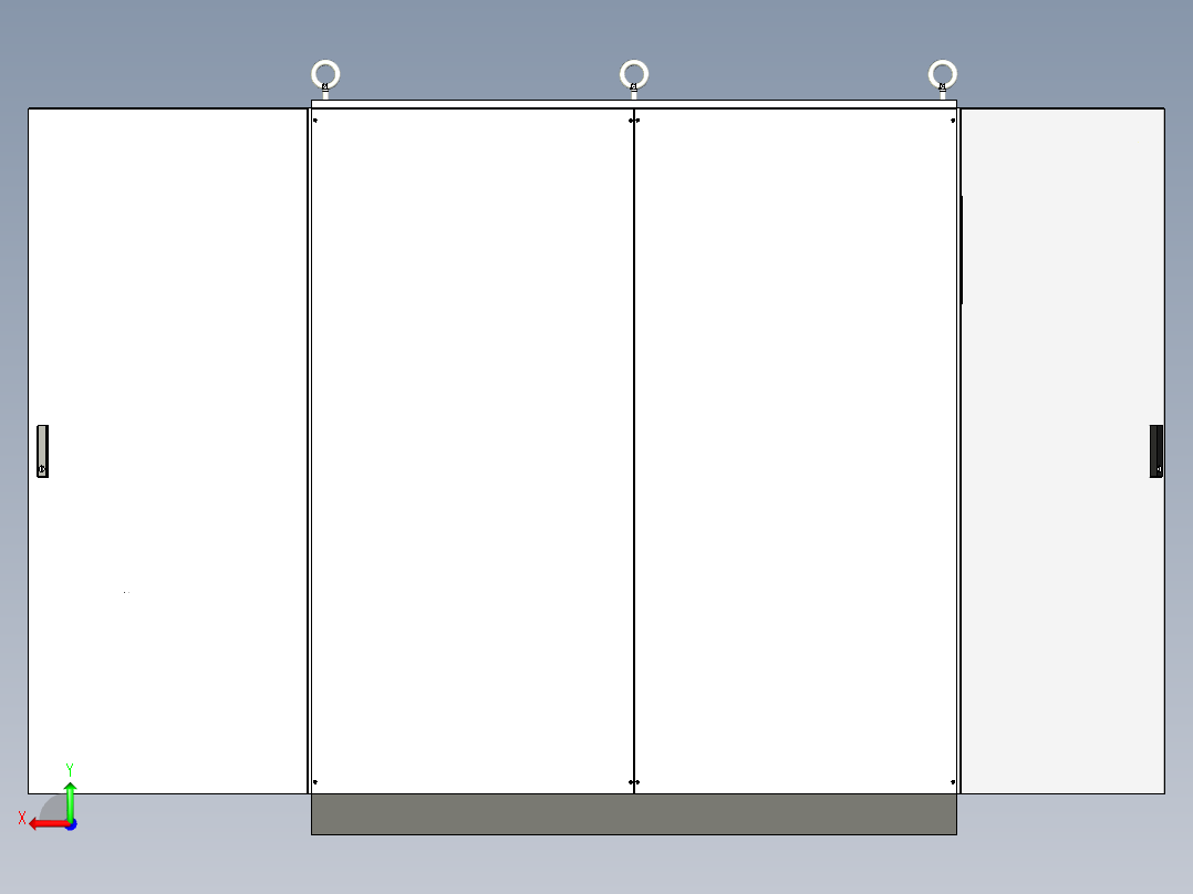 双电源刀开关软启动plc控制柜 54923后视图