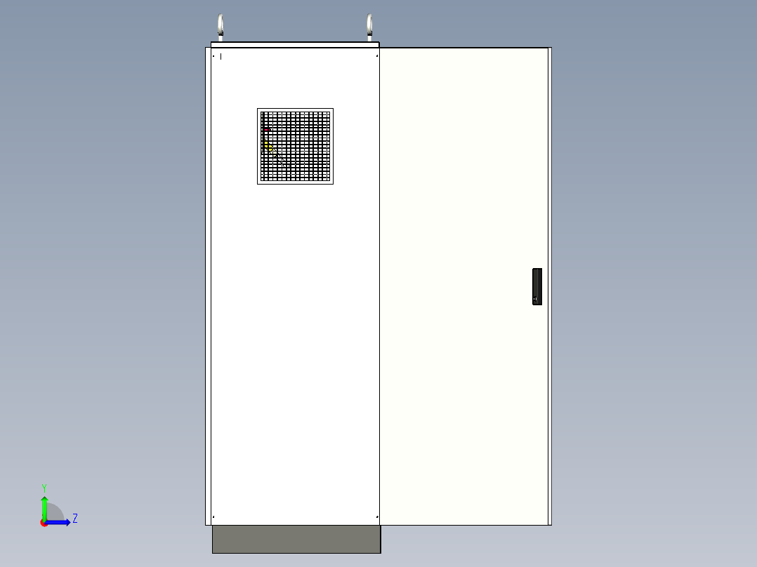 双电源刀开关软启动plc控制柜 54923左视图