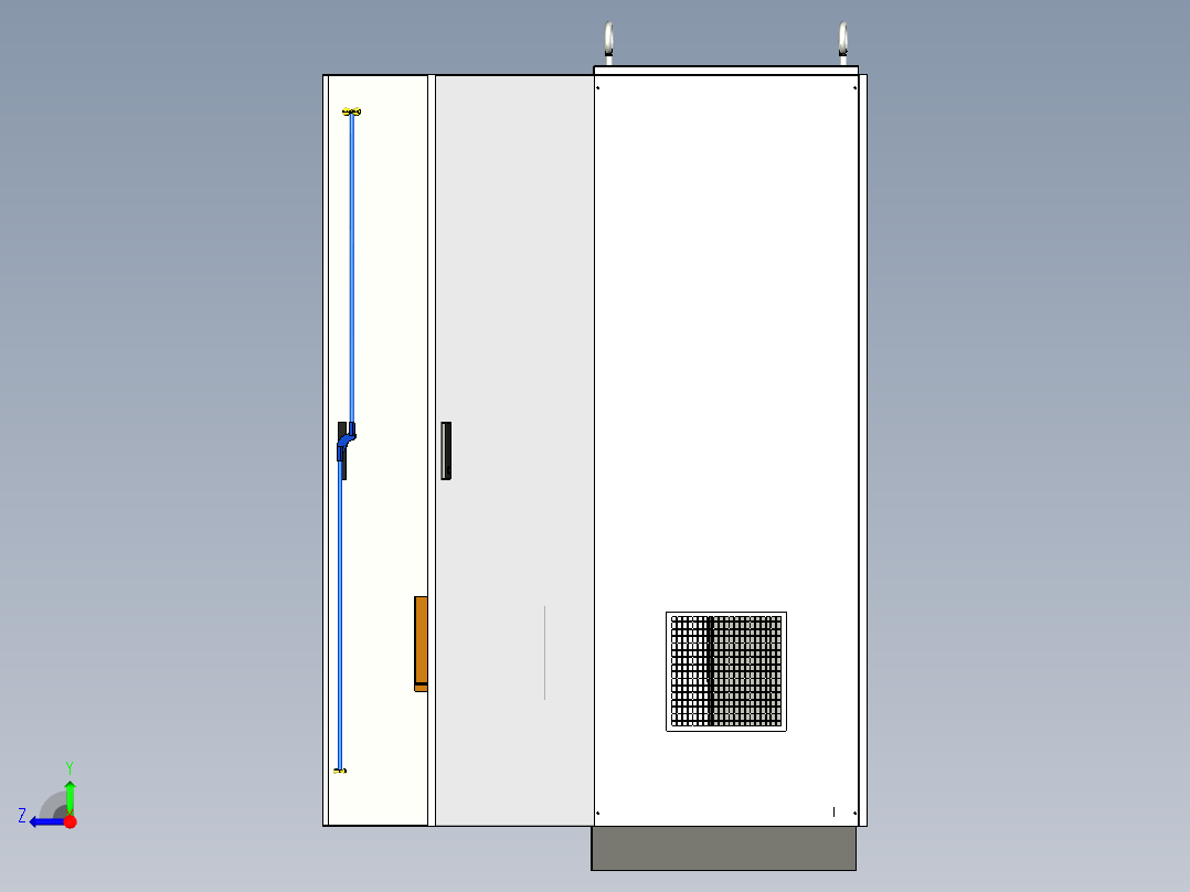 双电源刀开关软启动plc控制柜 54923右视图