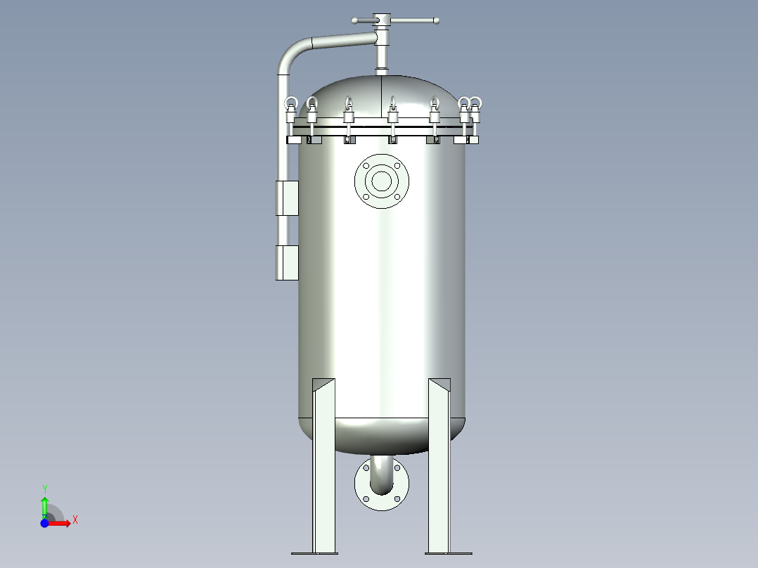 袋式过滤器（3袋）前视图