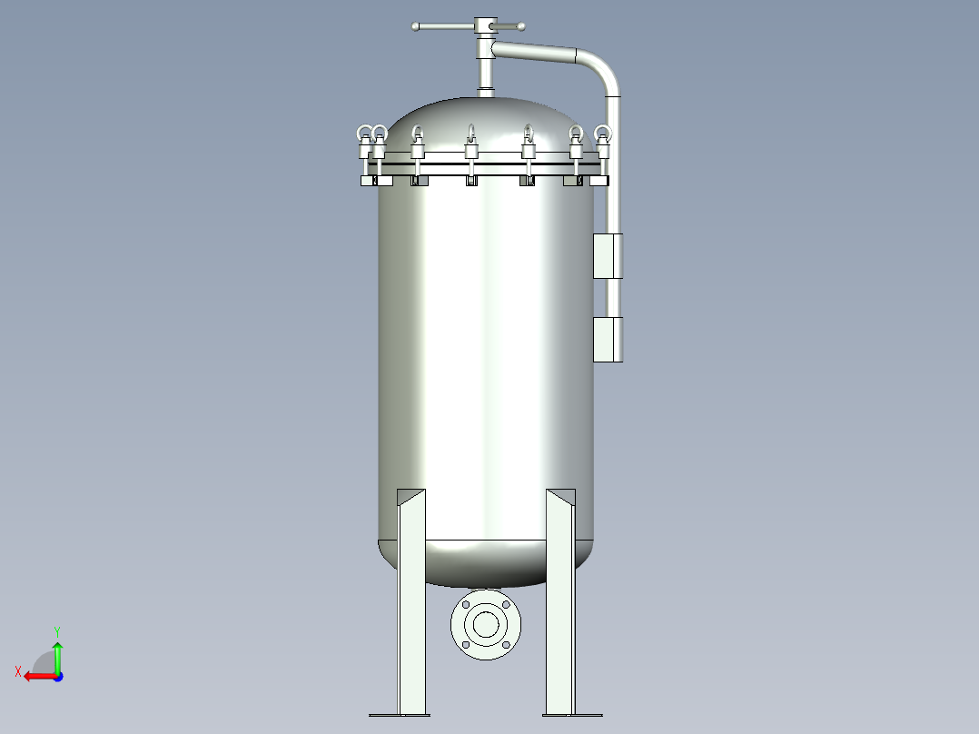 袋式过滤器（3袋）后视图