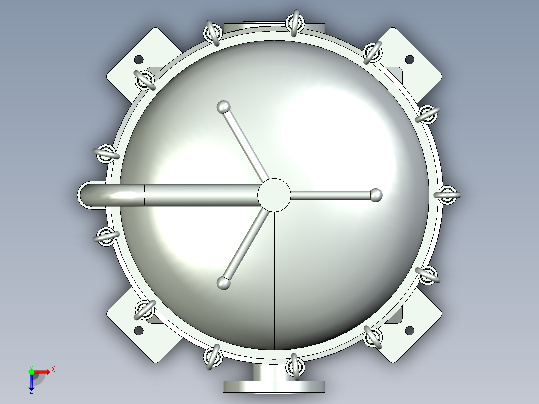 袋式过滤器（3袋）俯视图