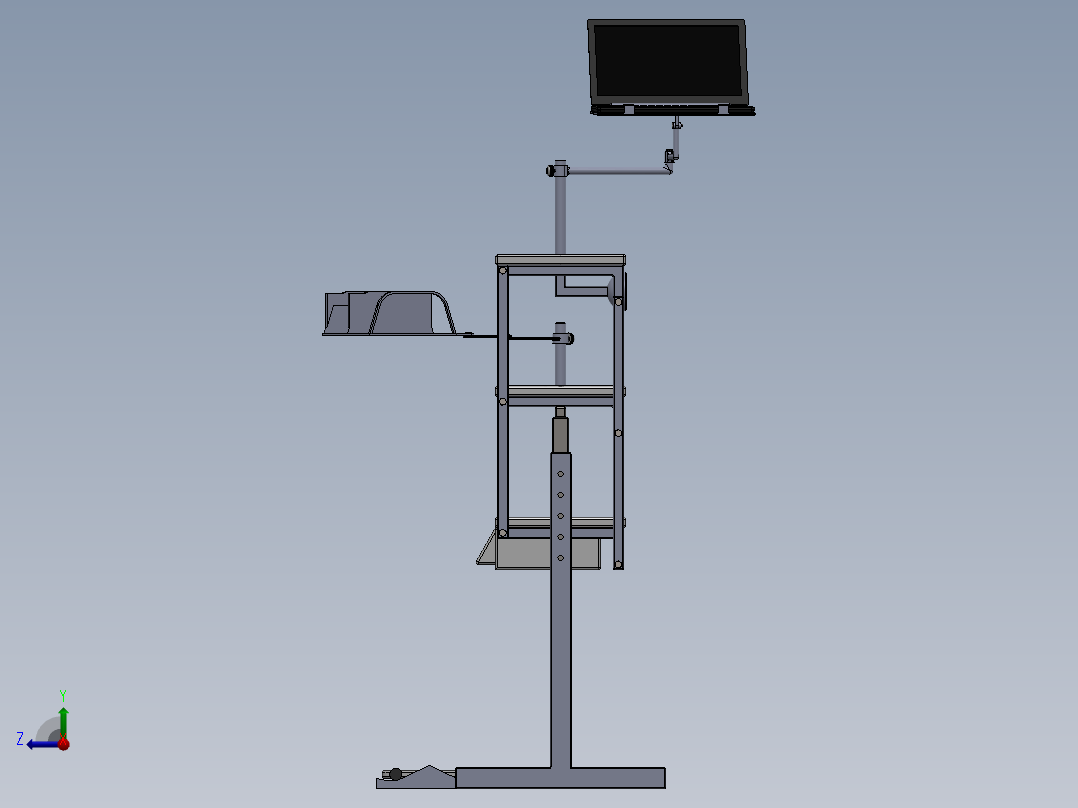 电脑桌(13)右视图