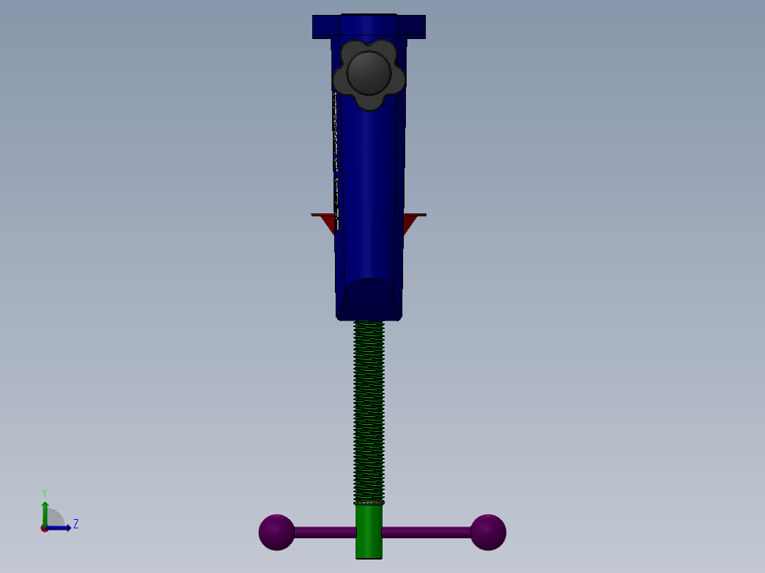 鼠标底座夹左视图