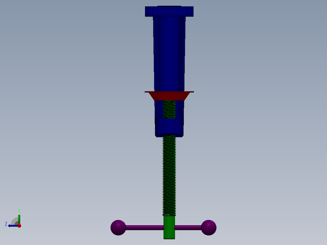 鼠标底座夹右视图