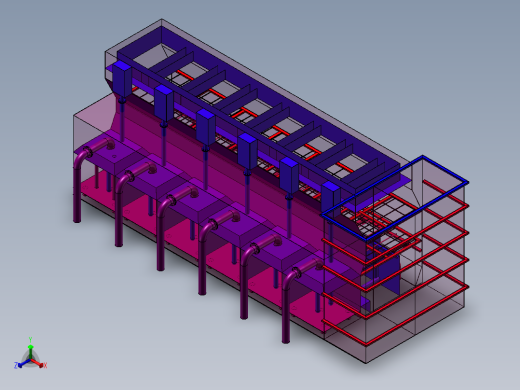 一体化过滤设备正等轴测缩略图
