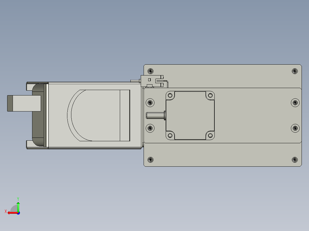 TRD899MINI-224-00防潮卡顶升机构后视图