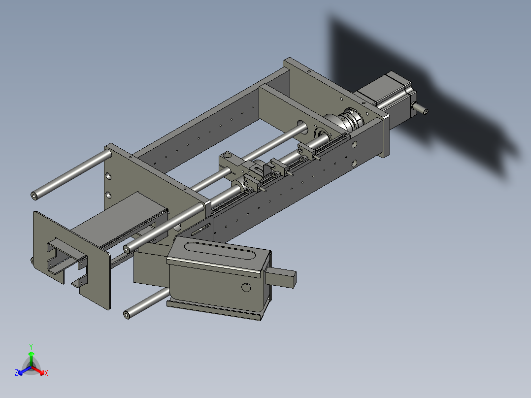 TRD899MINI-224-00防潮卡顶升机构正等轴测图