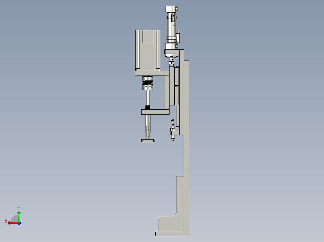 螺母锁紧机构组件后视图