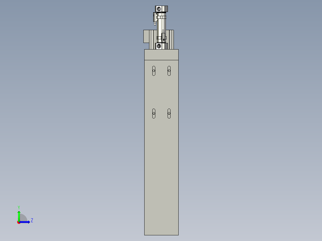 螺母锁紧机构组件左视图