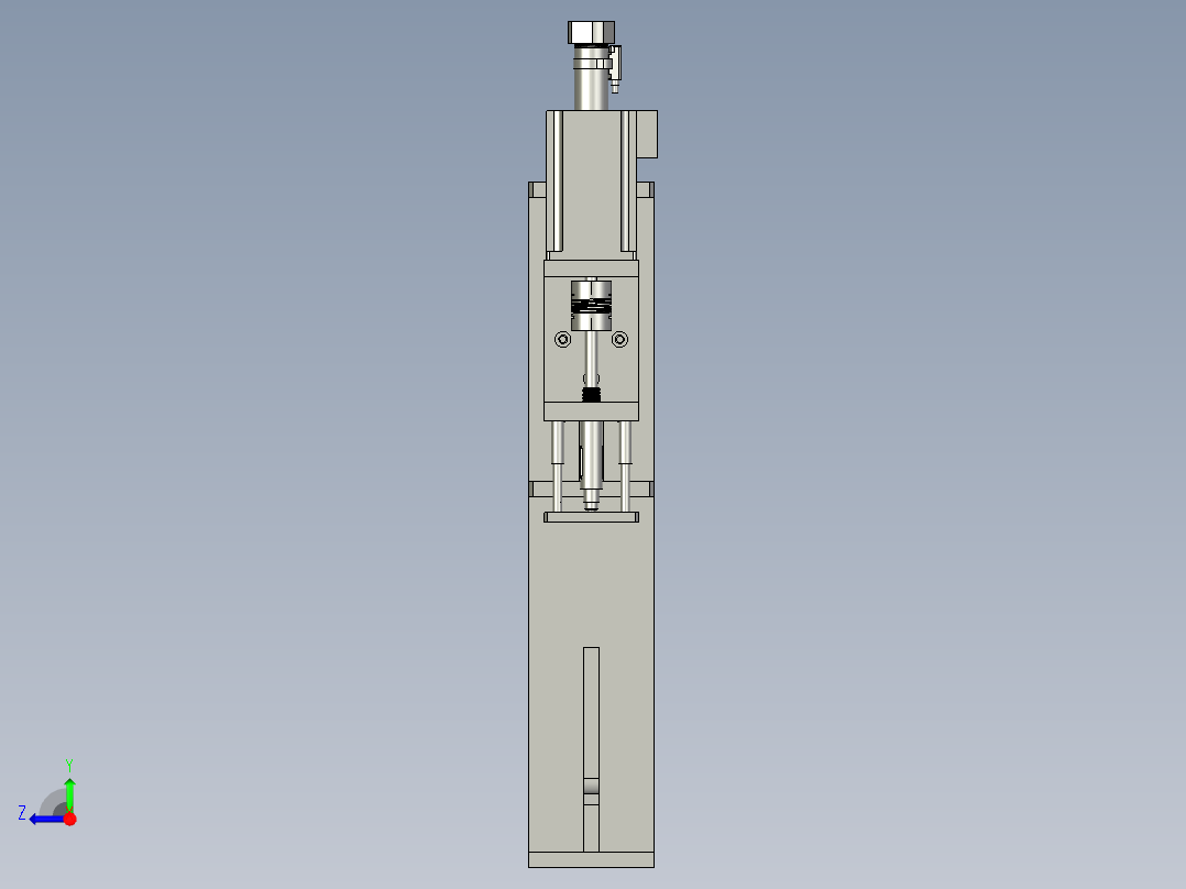 螺母锁紧机构组件右视图