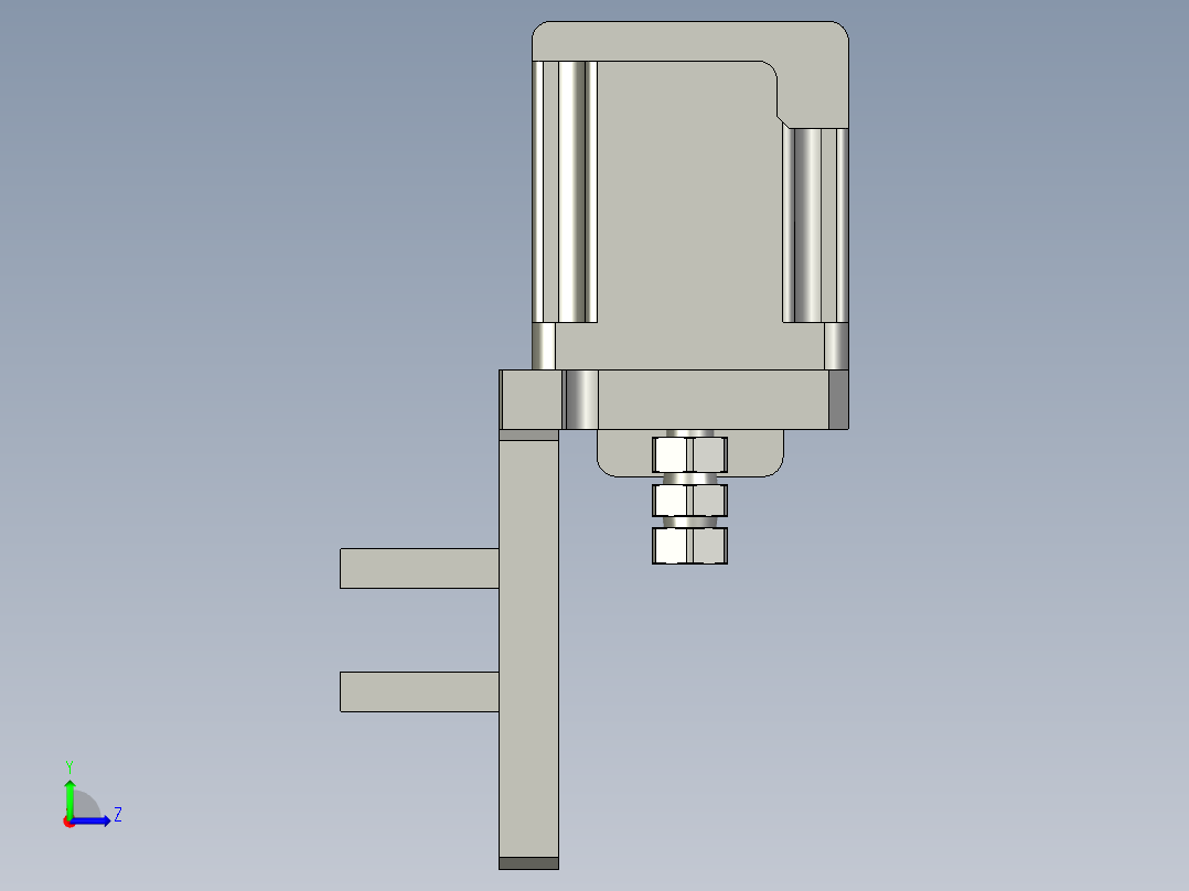 LY-H1_Y1_放料马达组件sldYsm左视图