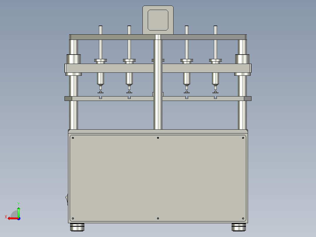 多路检测开关寿命的试验装置后视图