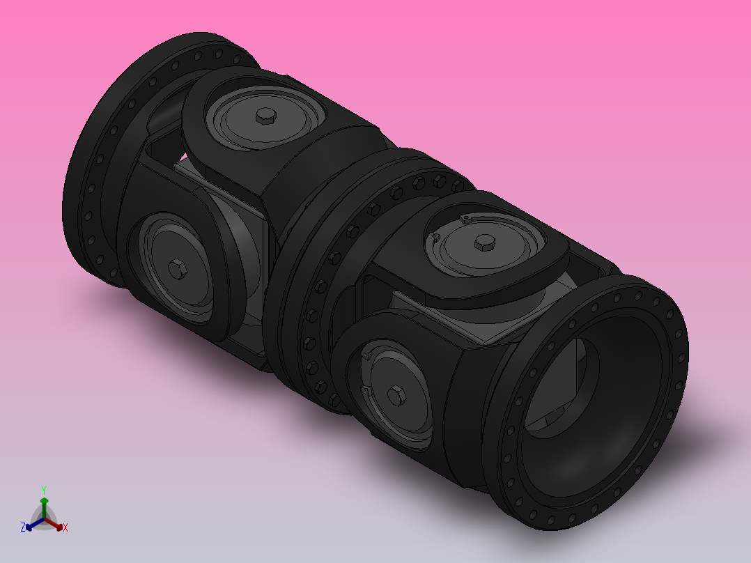 SWCZ型--重型十字轴式万向联轴器SWCZ700-C-1600主视图